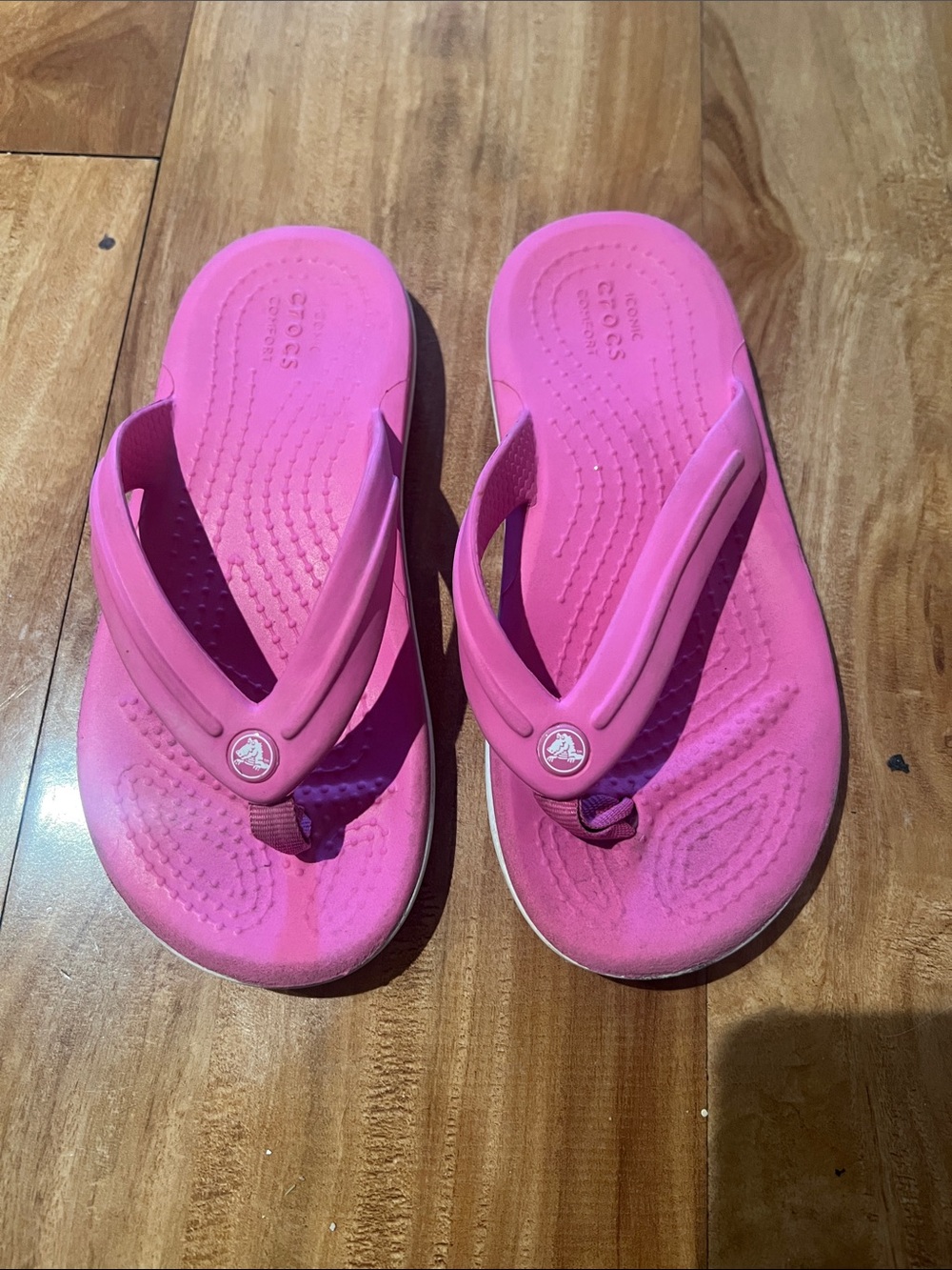 CROCS Hot Pink Women's Flip Flop Sandals
